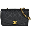Chanel Black Grained Calfskin Shoulder Bag (Pre-Owned)