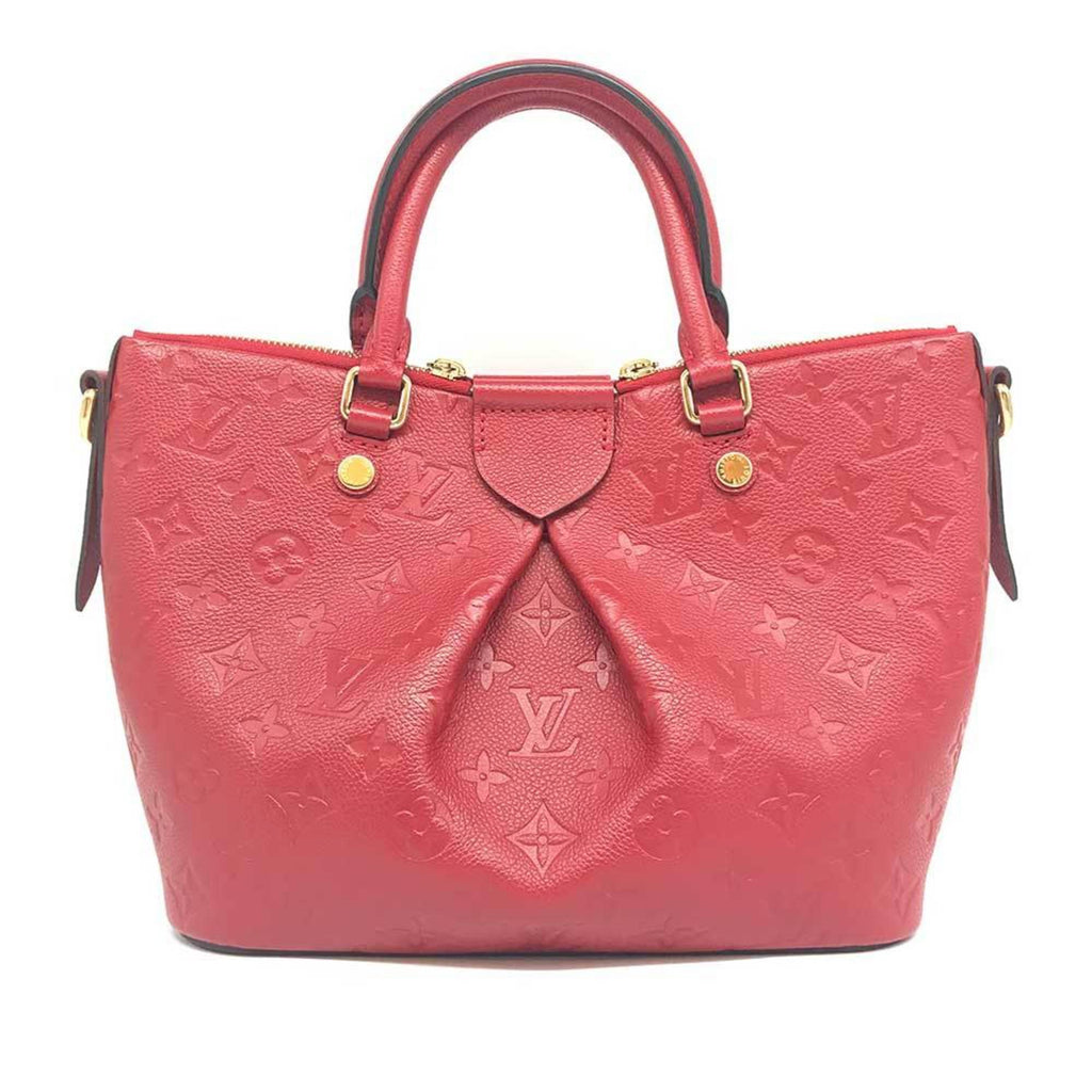 Louis Vuitton Red Color Monogram Empreinte Handbag (Pre-Owned)