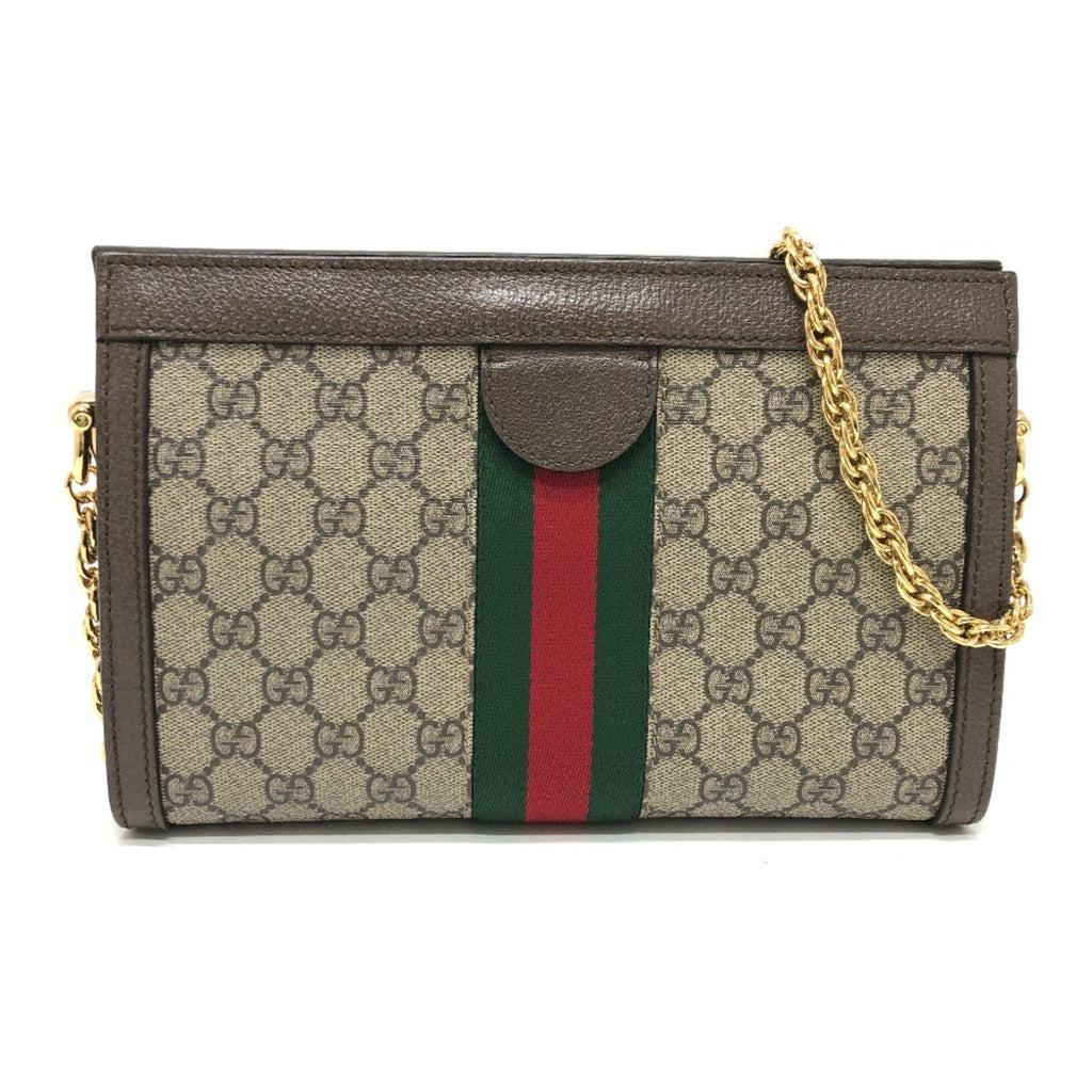 Gucci Brown Gg Supreme Shoulder Bag (Pre-Owned)