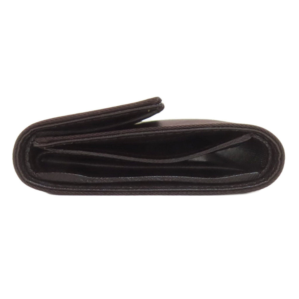 Prada Dark Brown Nylon Wallet (Bi-Fold) (Pre-Owned)