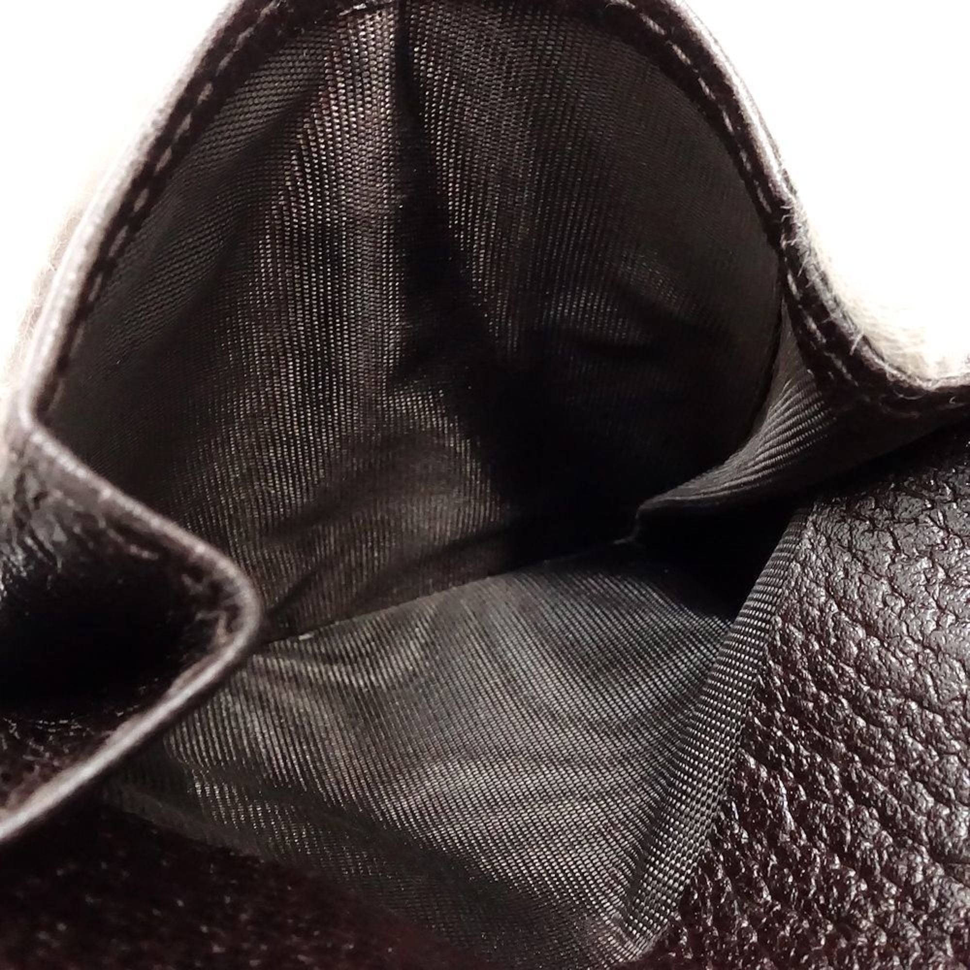 Gucci Dark Brown Leather Wallet (Bi-Fold) (Pre-Owned)