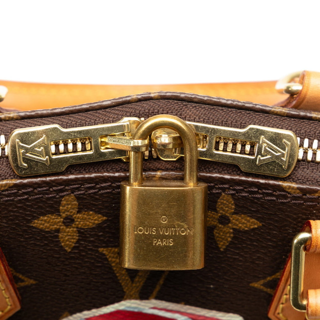 Louis Vuitton Monogram Brown Monogram Multi-Color Red Color Monogram Handbag Shoulder Bag (Pre-Owned)