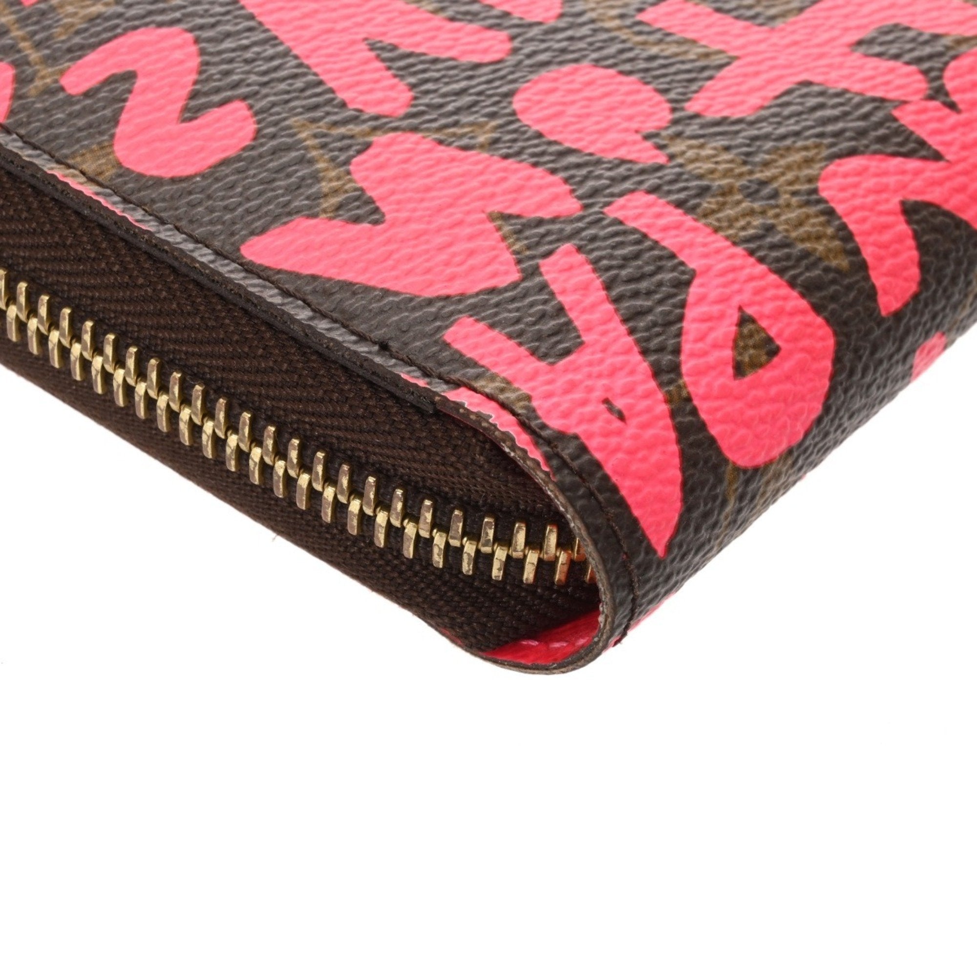 Louis Vuitton Monogram Graffiti Fuchsia Monogram Monogram Graffiti Long Bill Wallet (Bi-Fold) (Pre-Owned)