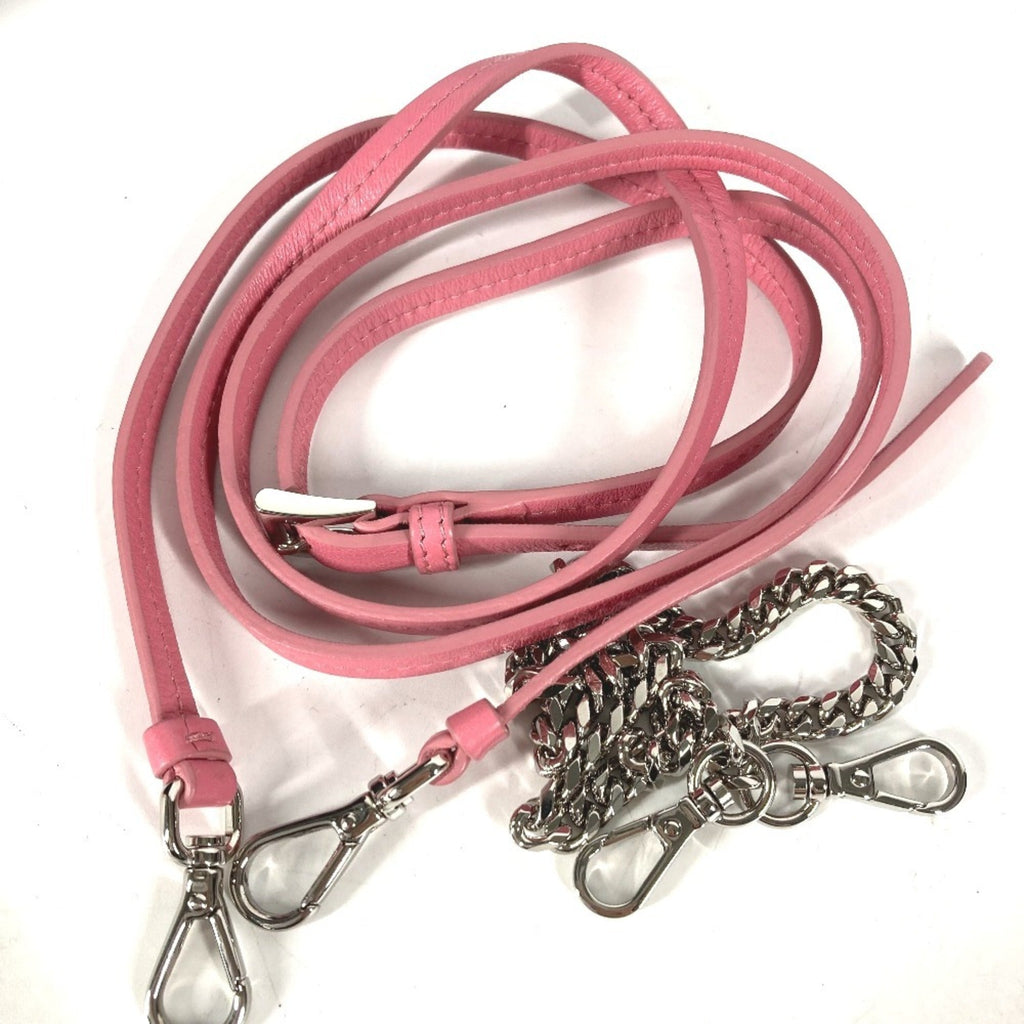 Prada Pink Leather Pochette Pouch Shoulder Bag (Pre-Owned)