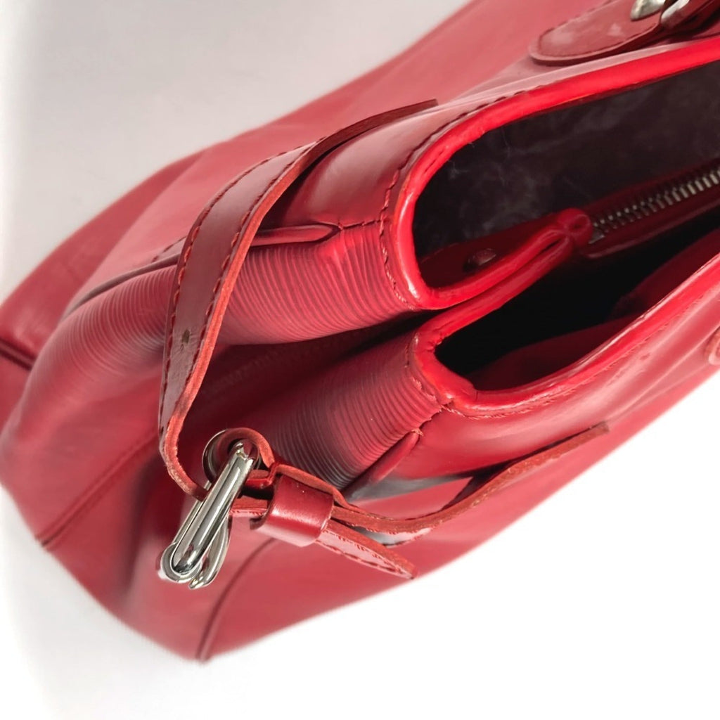 Louis Vuitton Red Color Epi Leather Handbag Shoulder Bag Tote Bag (Pre-Owned)