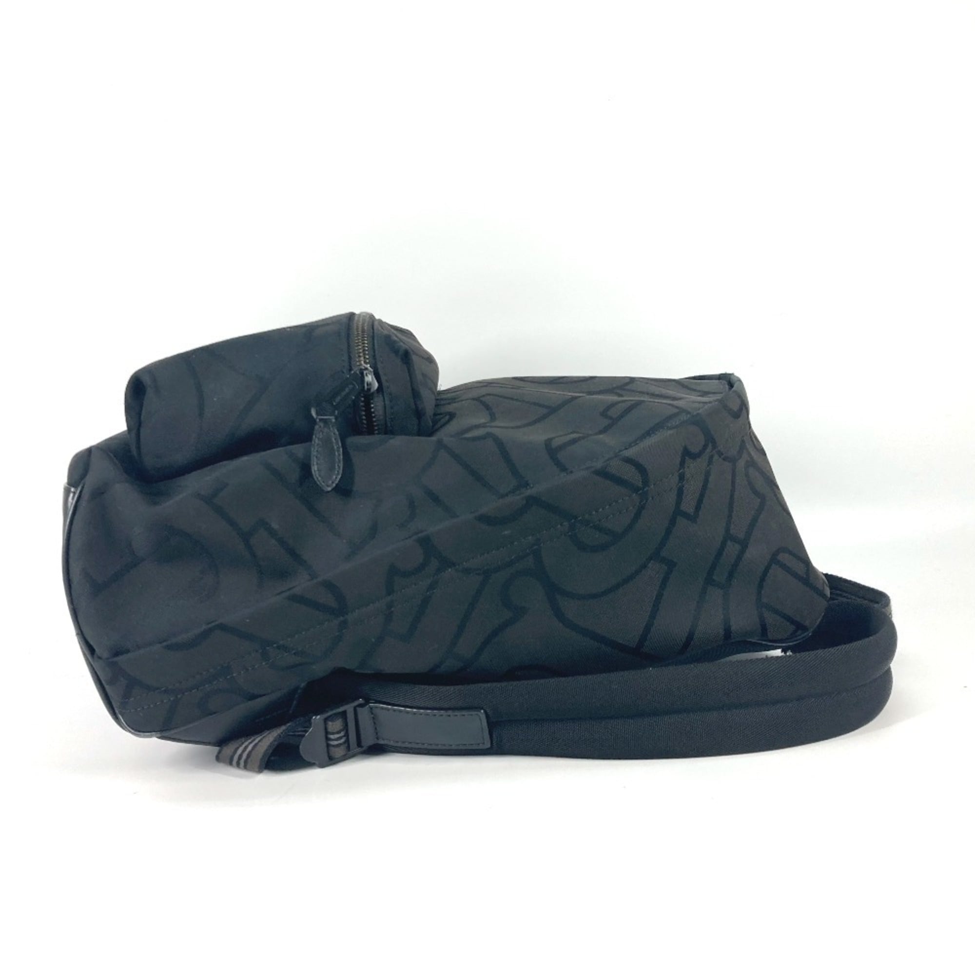 Burberry Black Canvas Leather Backpack (Pre-Owned)