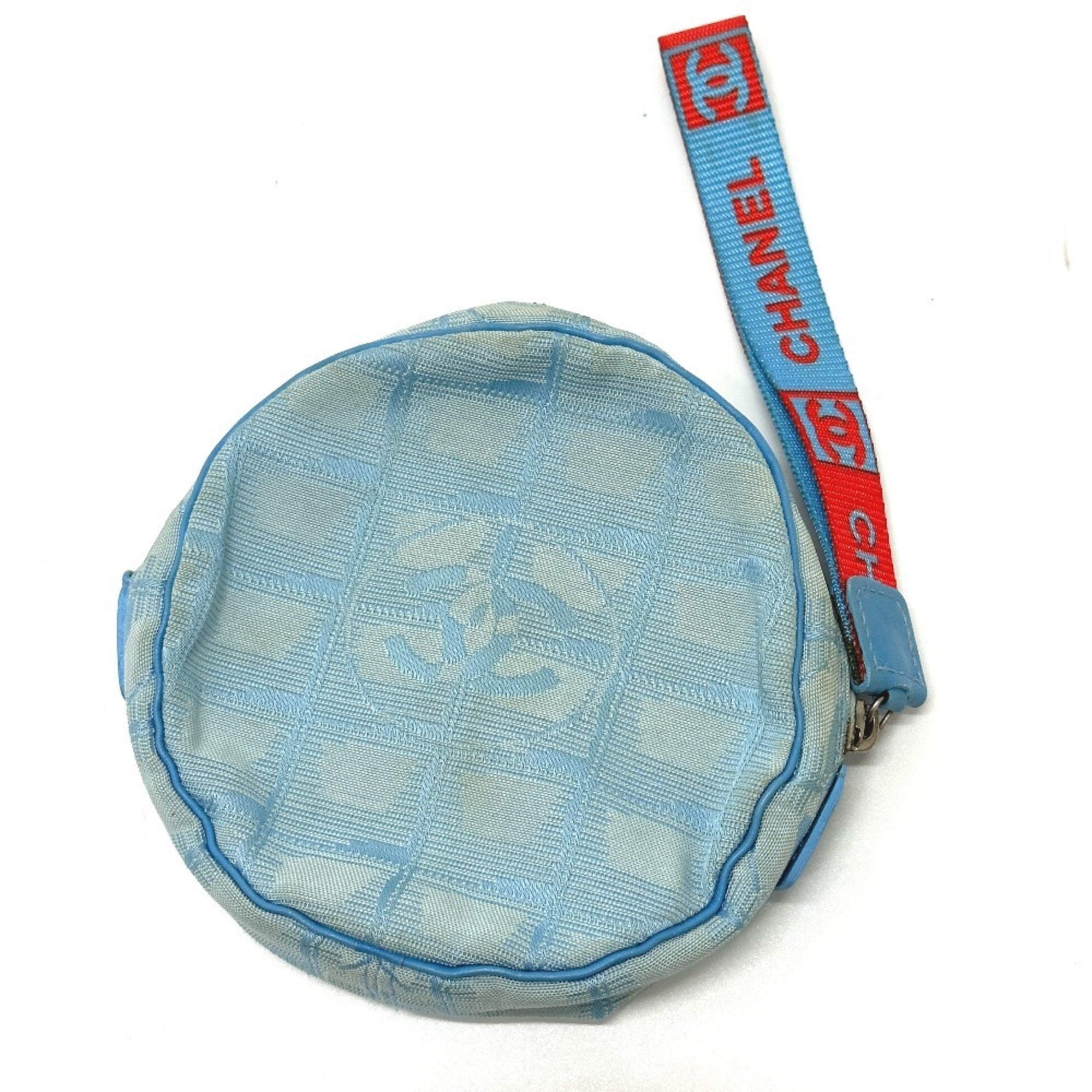 Chanel Blue Nylon Pouch (Pre-Owned)