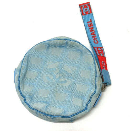 Chanel Blue Nylon Pouch (Pre-Owned)