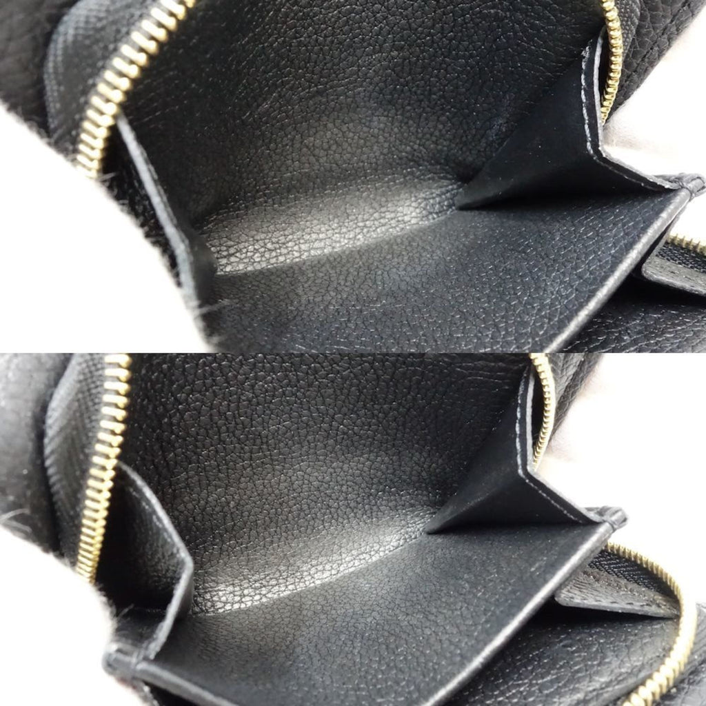 Louis Vuitton Monogram Empreinte Noir Leather Wallet (Bi-Fold) (Pre-Owned)