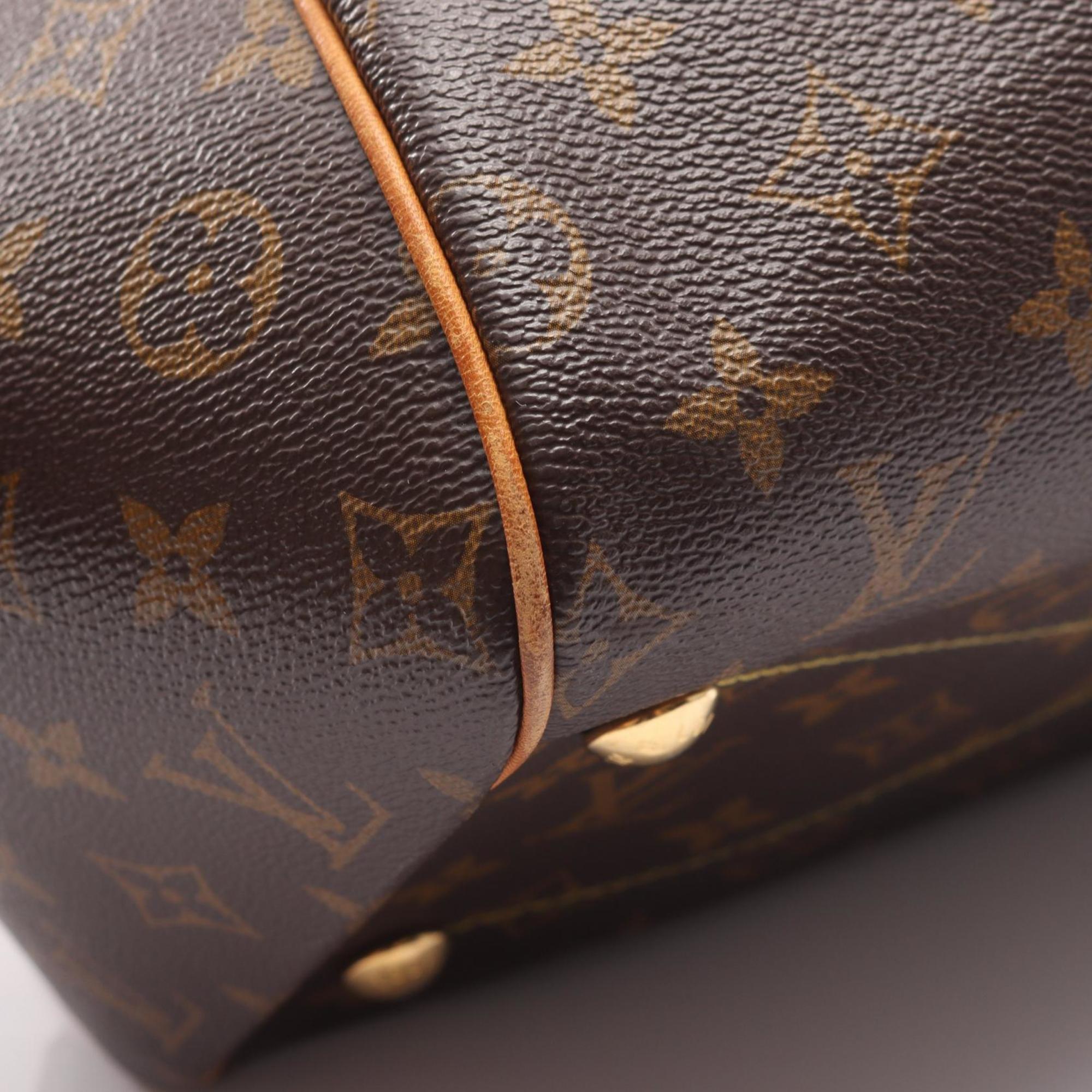 Louis Vuitton Brown Pvc Coated Canvas Leather Handbag (Pre-Owned)