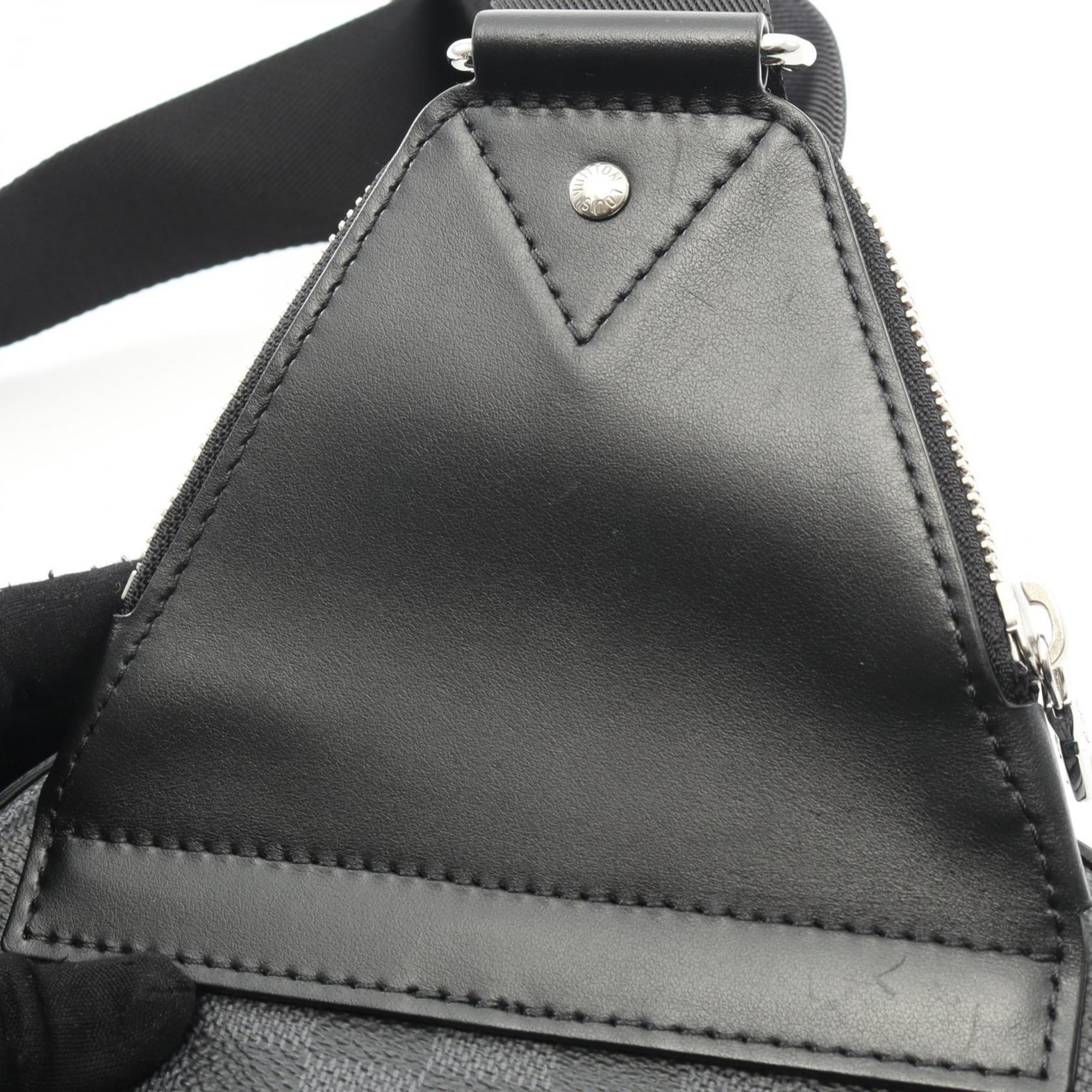 Louis Vuitton Black Damier Graphite Coated Canvas Leather Fanny Pack Sling Bag (Pre-Owned)