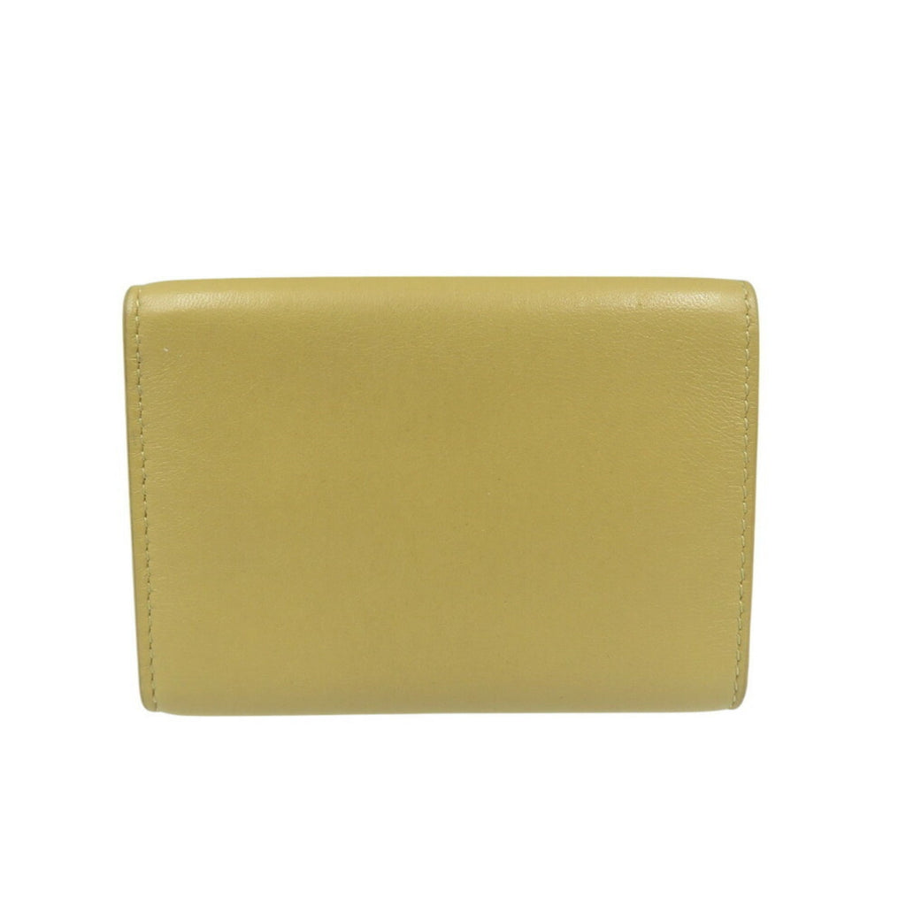 Bottega Veneta Beige Leather Wallet (Tri-Fold) (Pre-Owned)