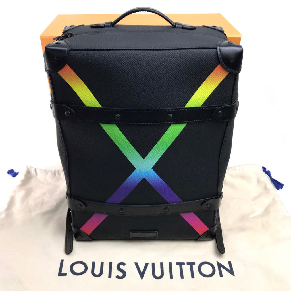 Louis Vuitton Black Leather Backpack (Pre-Owned)
