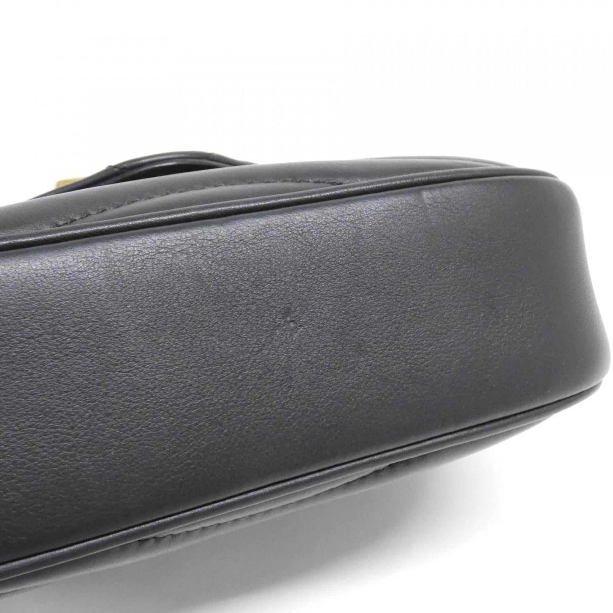 Louis Vuitton Black Leather Pochette Pouch Shoulder Bag (Pre-Owned)