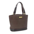 Burberry Brown Leather Handbag Tote Bag (Pre-Owned)