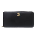 Gucci Black Leather Long Wallet (Bi-Fold) (Pre-Owned)