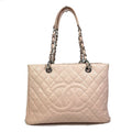 Chanel Pink Leather Tote Bag (Pre-Owned)