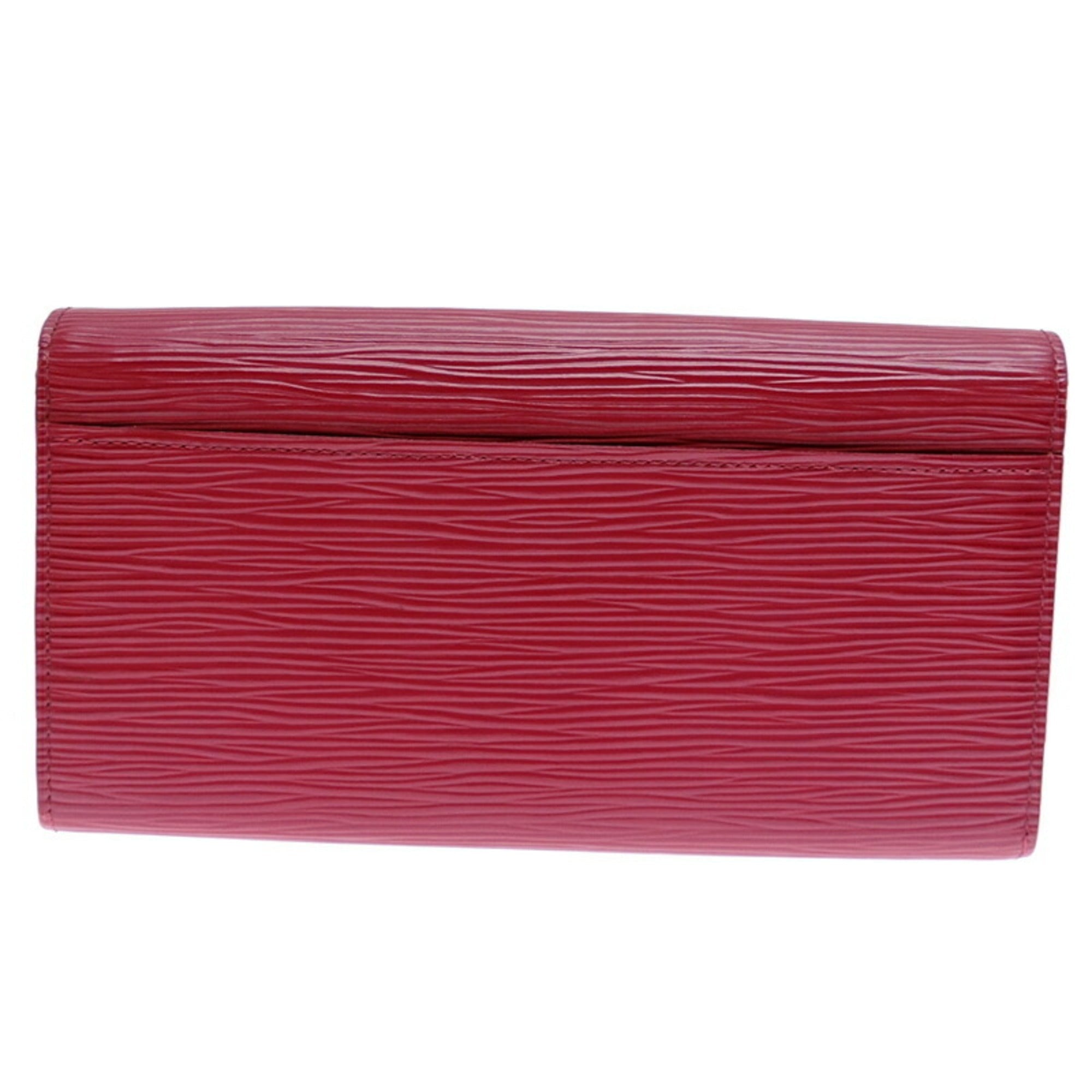 Louis Vuitton Fuchsia Pink Pink Epi Leather Long Wallet (Bi-Fold) (Pre-Owned)