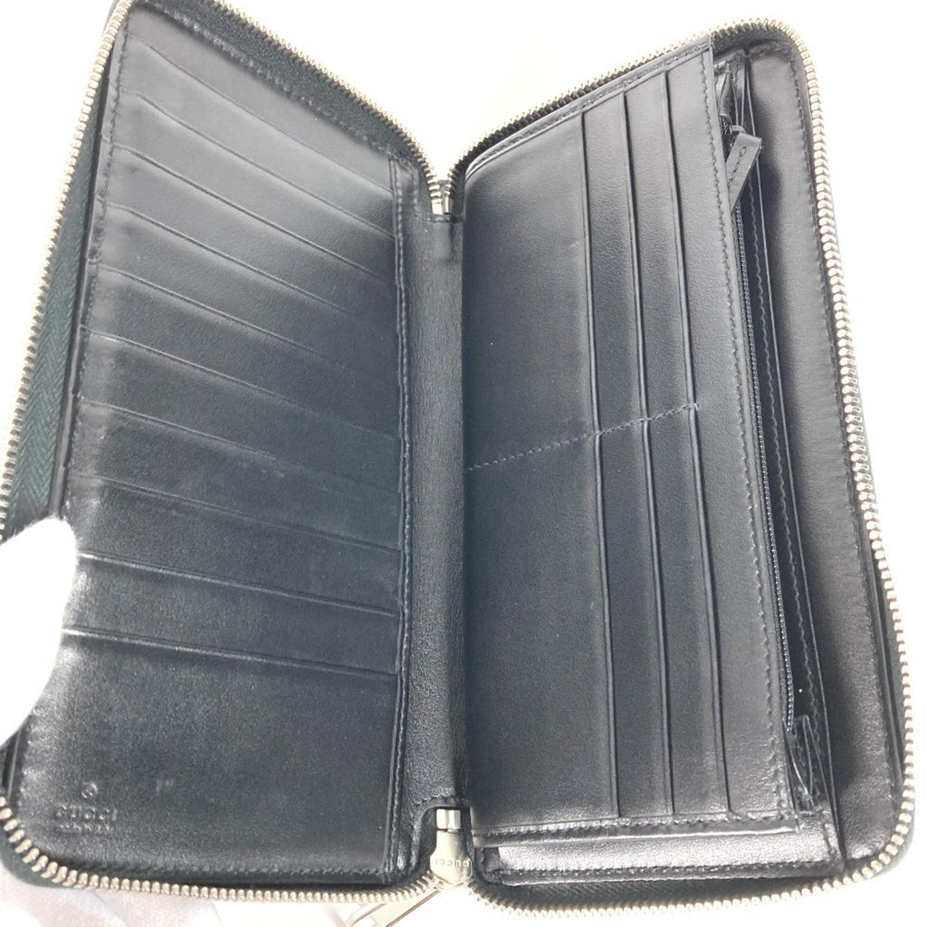 Gucci Black Leather Long Wallet (Bi-Fold) (Pre-Owned)