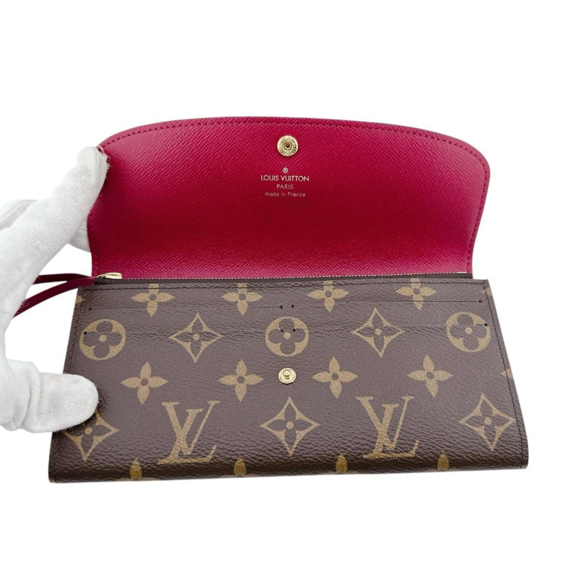 Louis Vuitton Monogram Brown Rouge Monogram Long Wallet (Bi-Fold) (Pre-Owned)