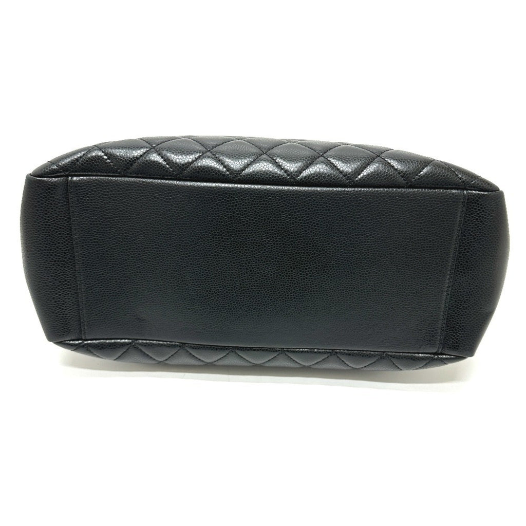 Chanel Black Grained Calfskin Handbag Tote Bag (Pre-Owned)
