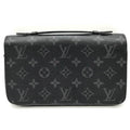 Louis Vuitton Monogram Eclipse Black Monogram Eclipse Long Wallet (Bi-Fold) (Pre-Owned)