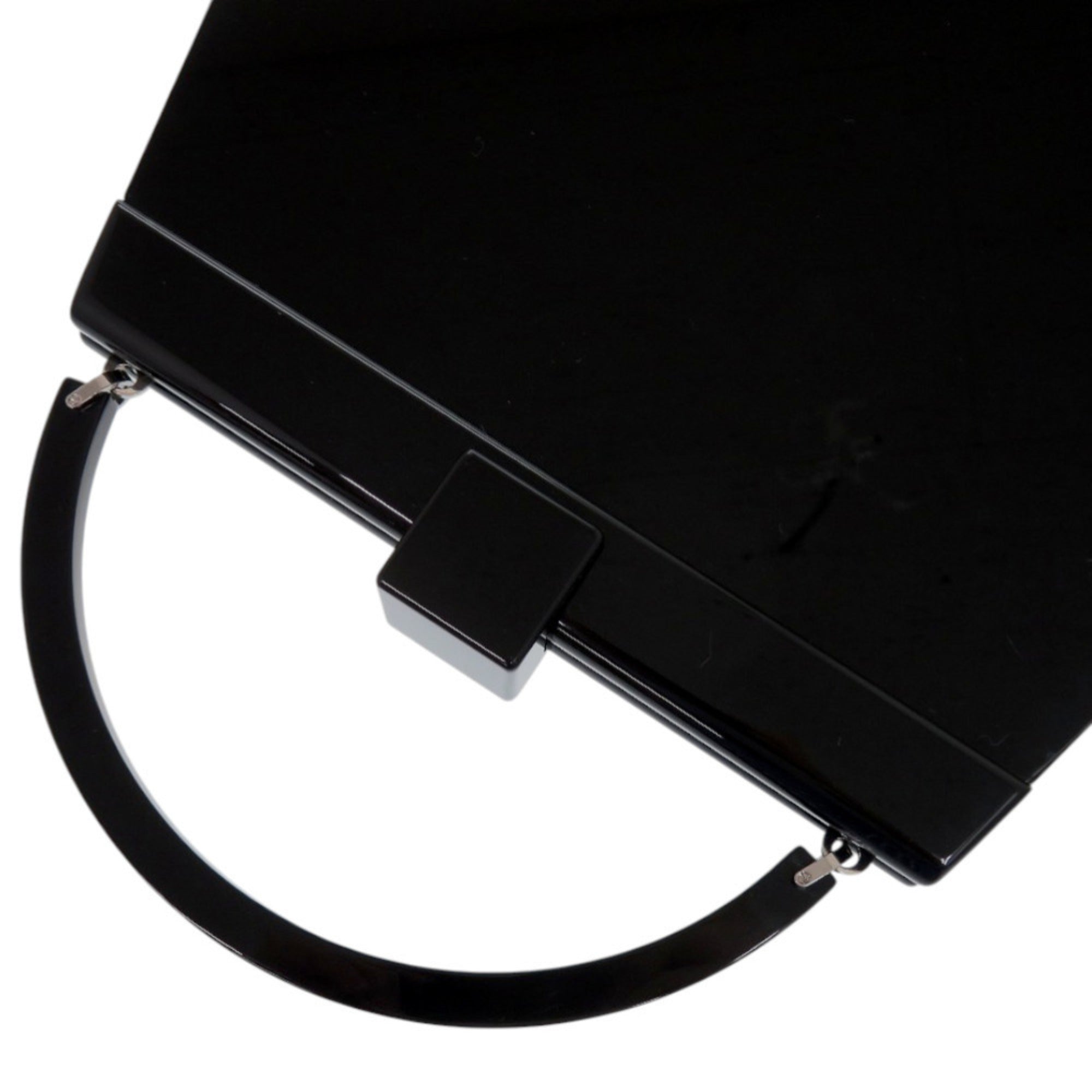 Louis Vuitton Black Plastic Leather Handbag (Pre-Owned)