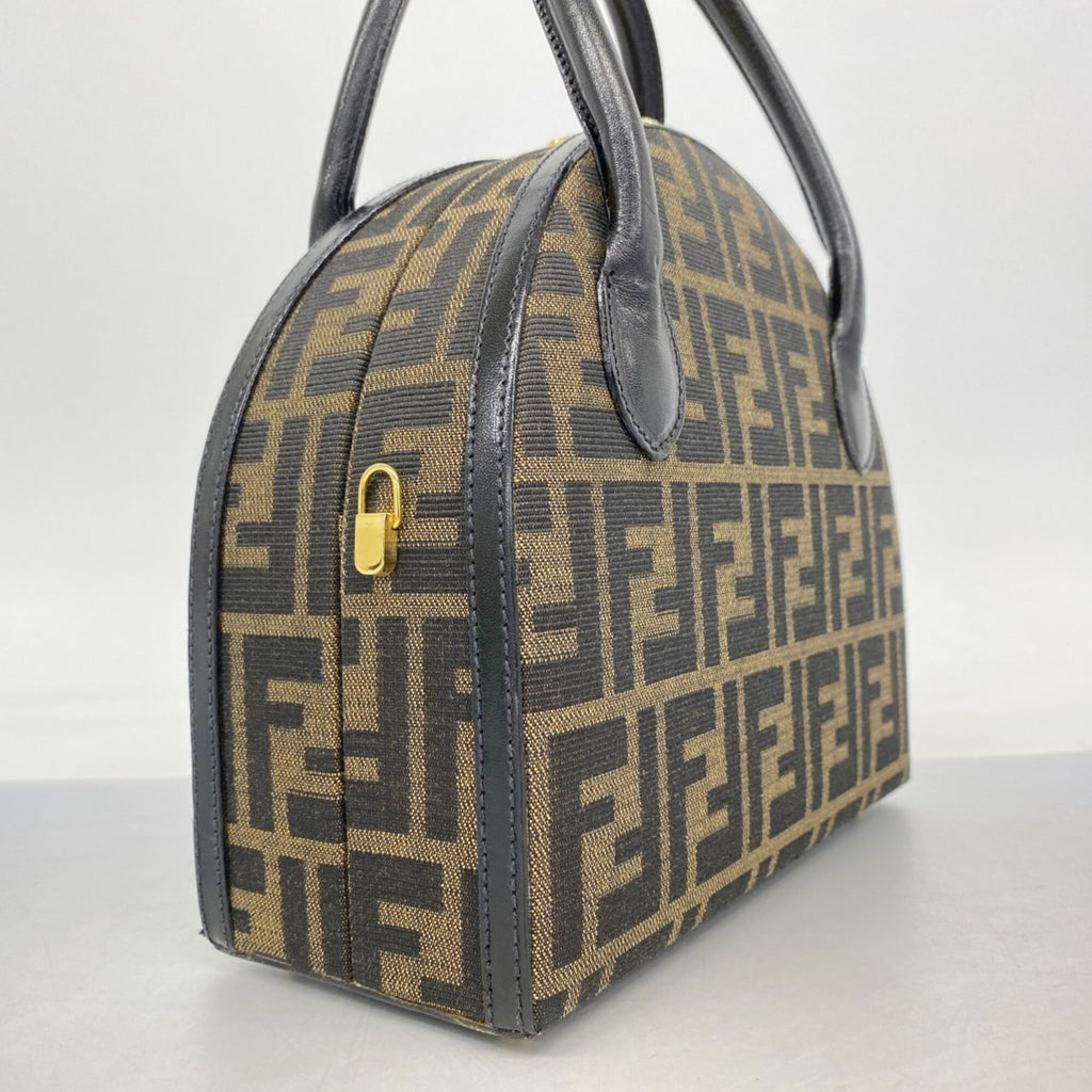 Fendi Brown Nylon Canvas Handbag (Pre-Owned)