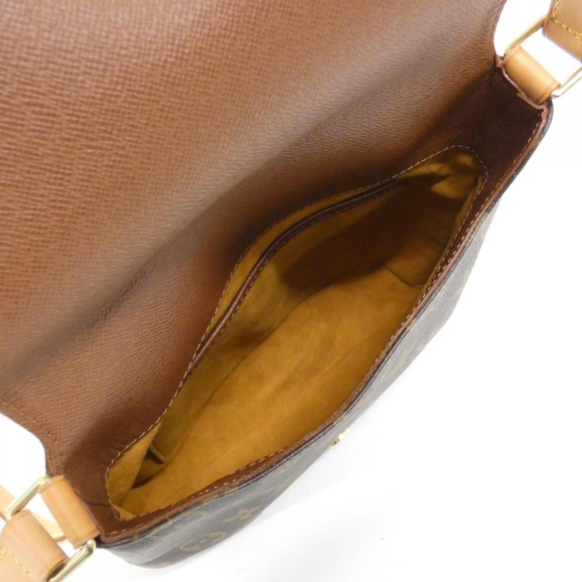 Louis Vuitton Brown Marron Coated Canvas Shoulder Bag (Pre-Owned)