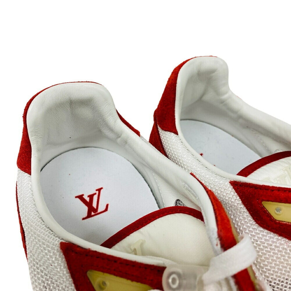 Louis Vuitton Red Color White Sneakers (Pre-Owned)
