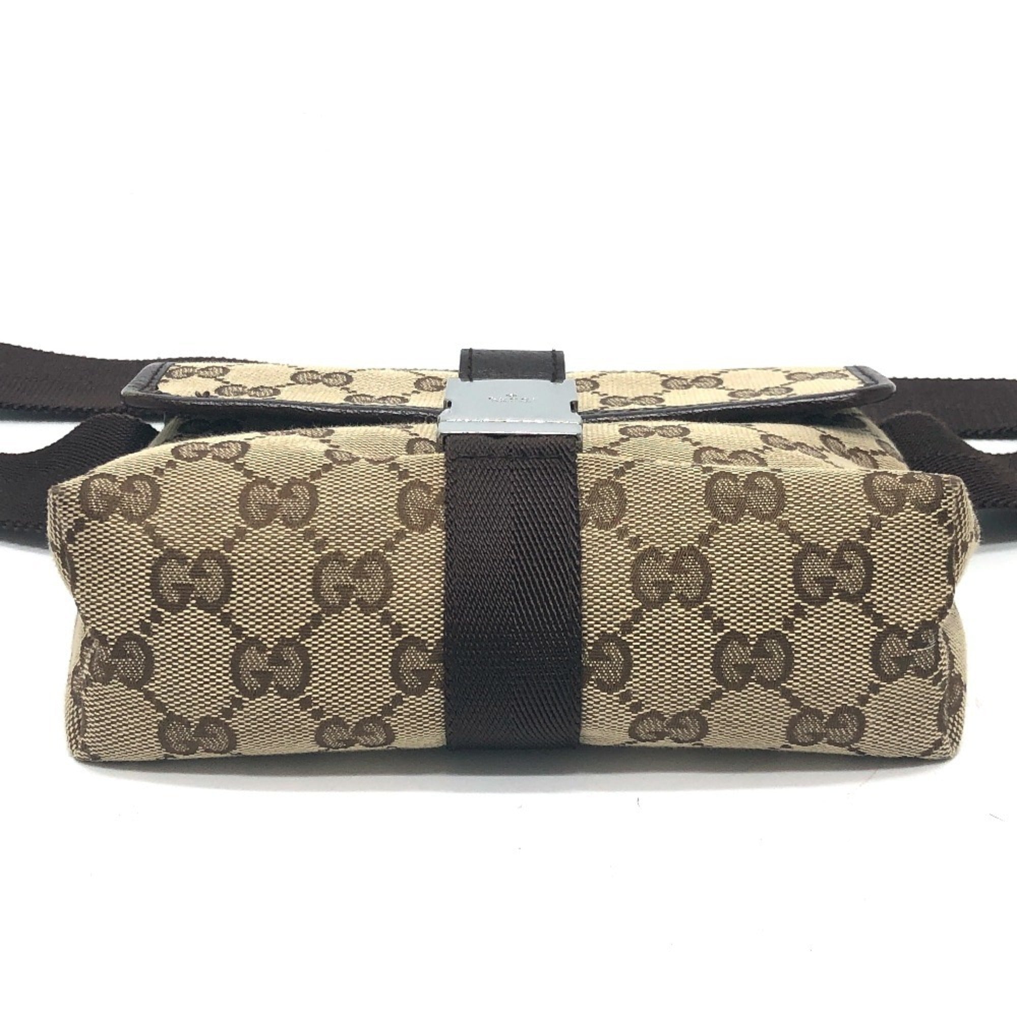 Gucci Beige Brown Gg Canvas Fanny Pack (Pre-Owned)
