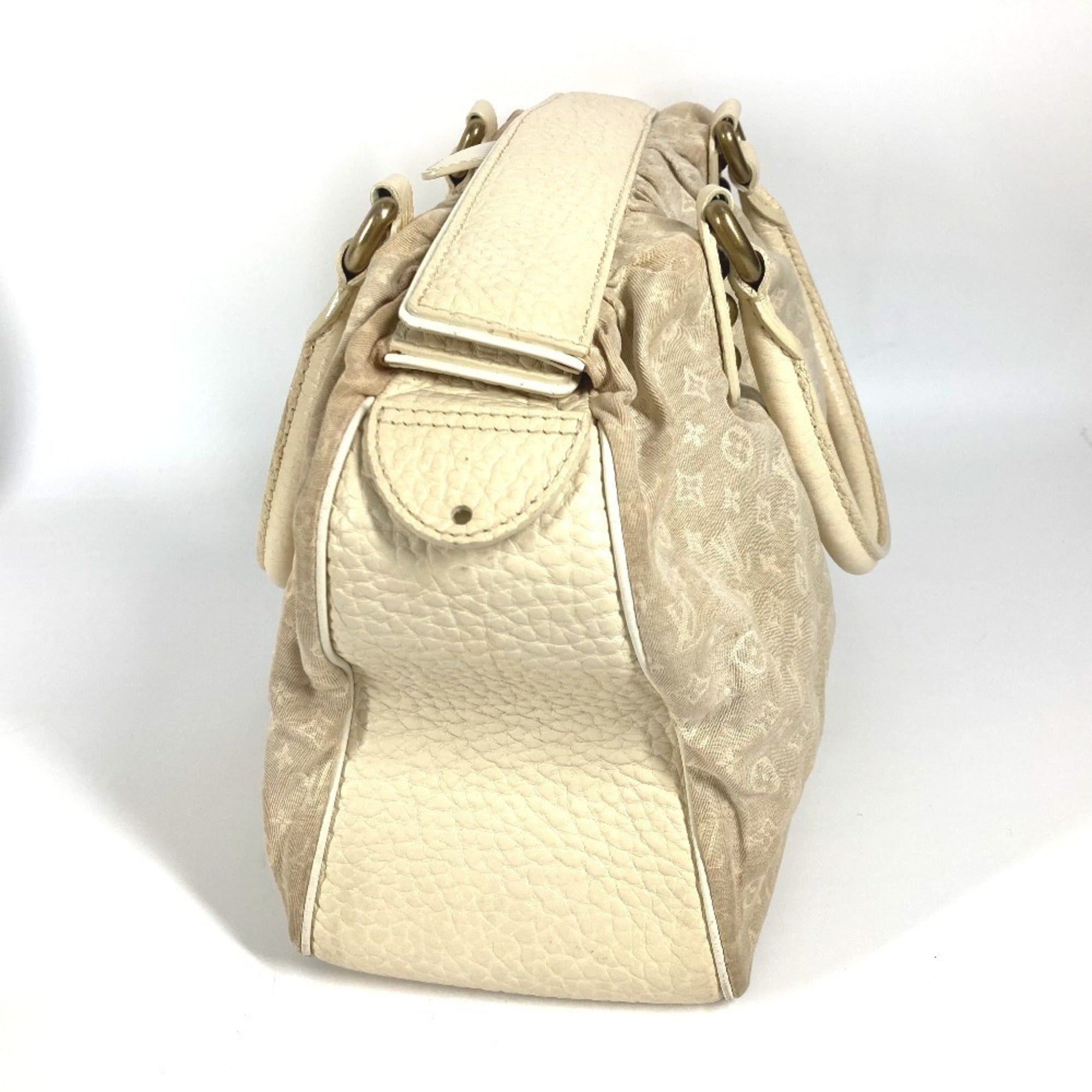 Louis Vuitton Monogram Mini Beige Gris Monogram Mini Boston Bag Handbag Shoulder Bag (Pre-Owned)