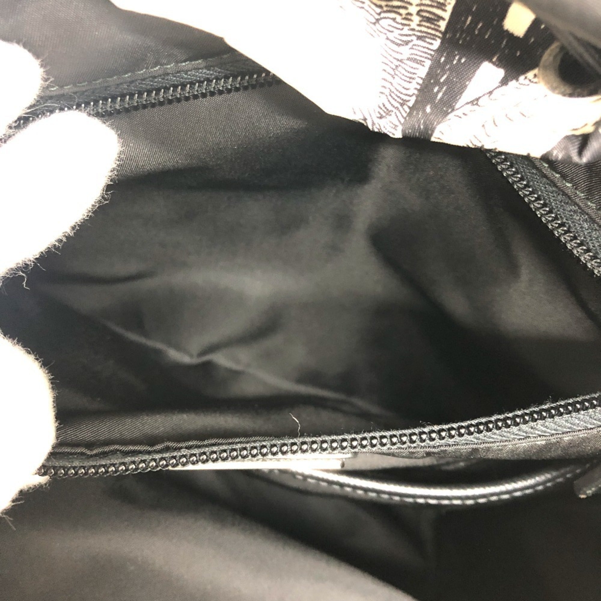 Prada Black White Nylon Backpack (Pre-Owned)