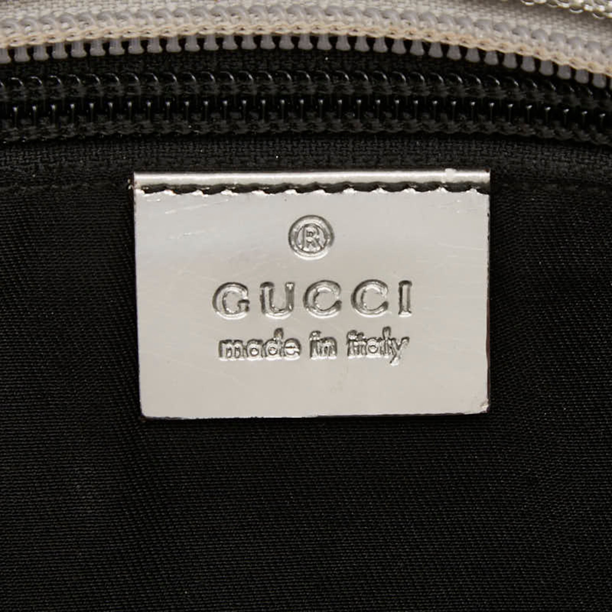 Gucci Gg Canvas Silver Gg Canvas Shoulder Bag (Pre-Owned)