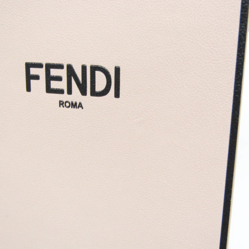 Fendi Pink Leather Shoulder Bag (Pre-Owned)