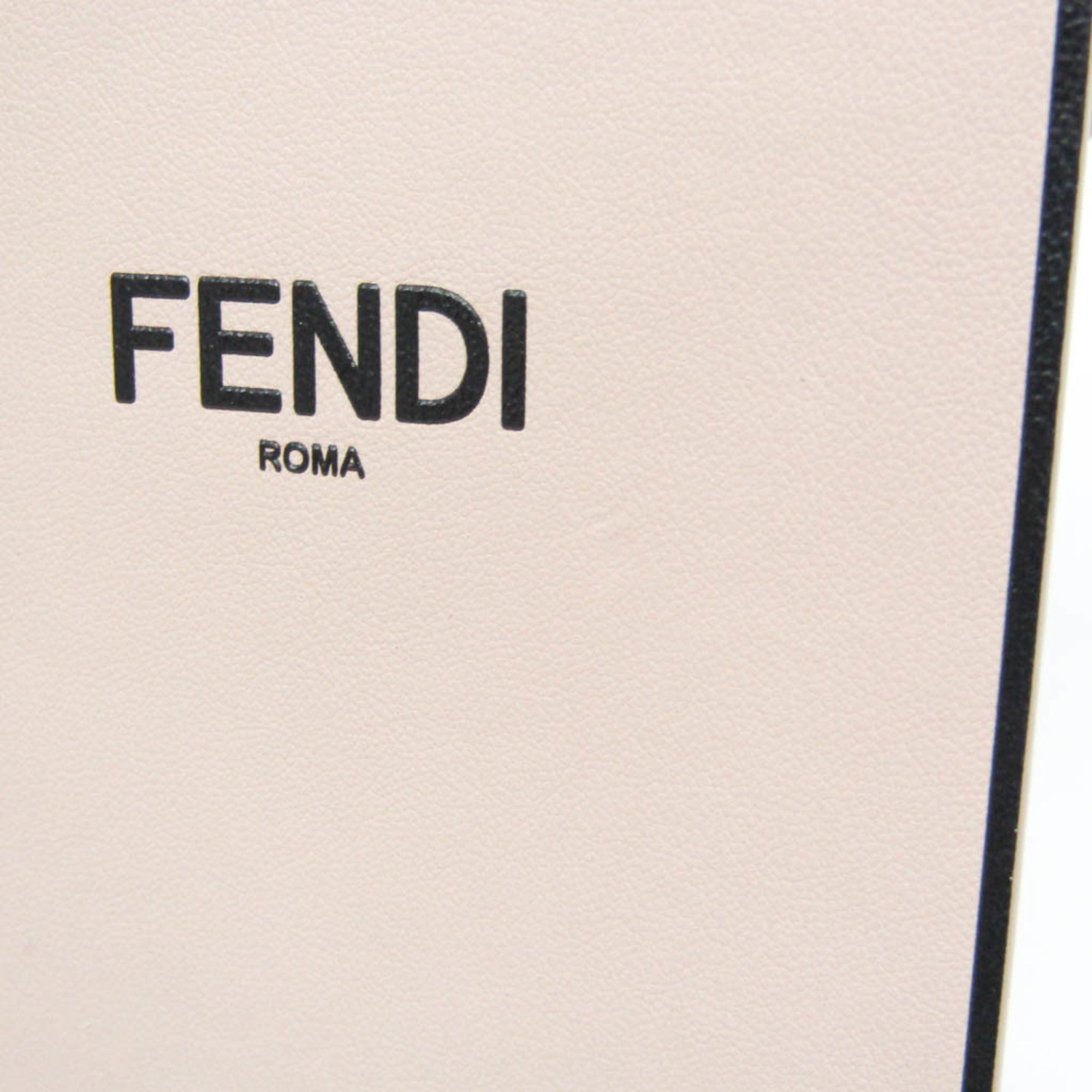 Fendi Pink Leather Shoulder Bag (Pre-Owned)
