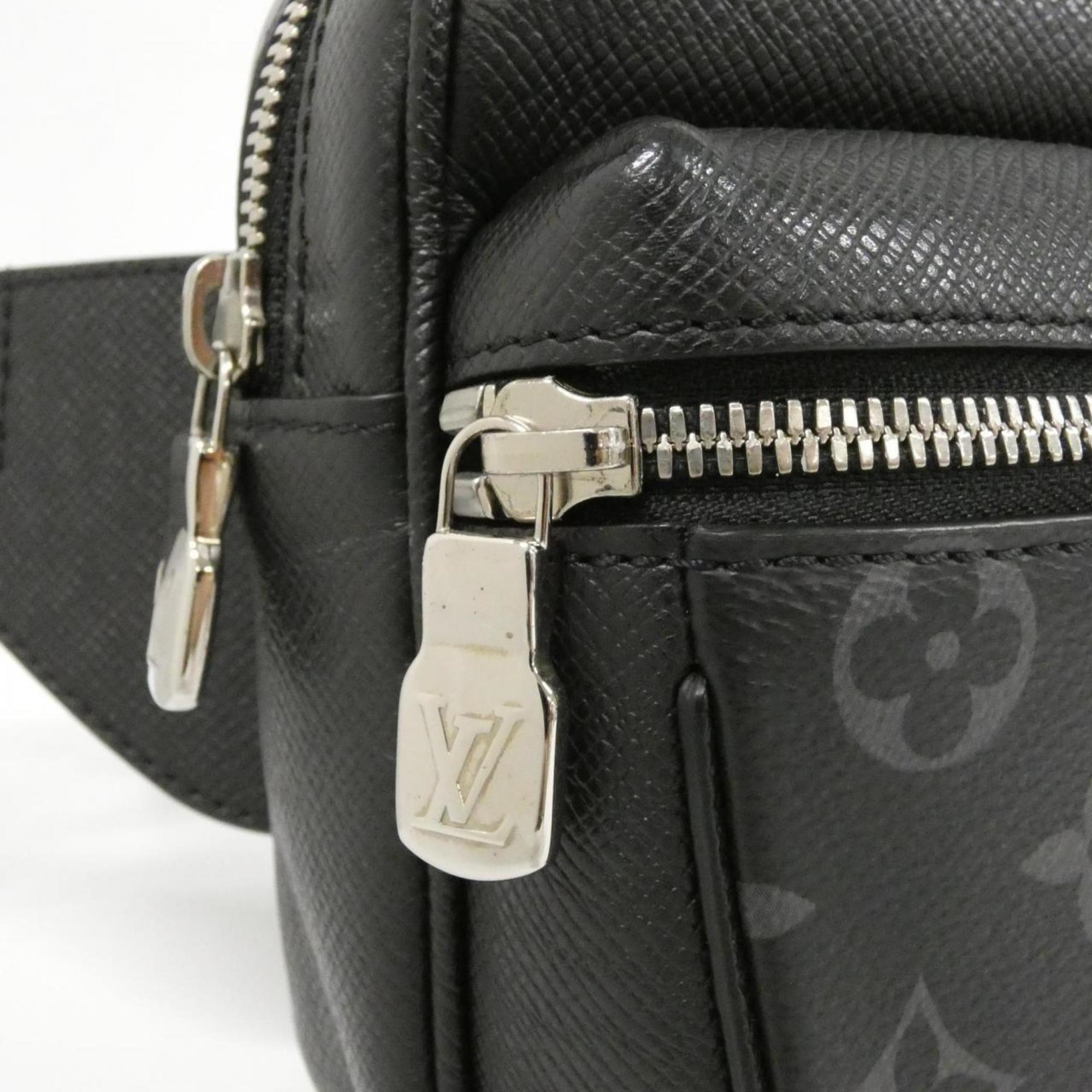 Louis Vuitton Black Coated Canvas Shoulder Bag (Pre-Owned)