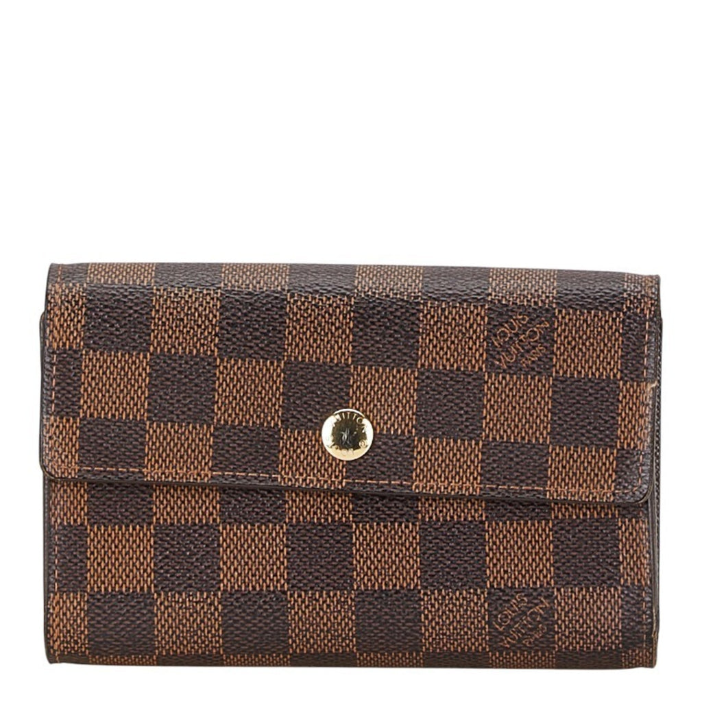 Louis Vuitton Damier Brown Pvc Wallet (Tri-Fold) (Pre-Owned)
