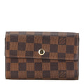 Louis Vuitton Damier Brown Pvc Wallet (Tri-Fold) (Pre-Owned)