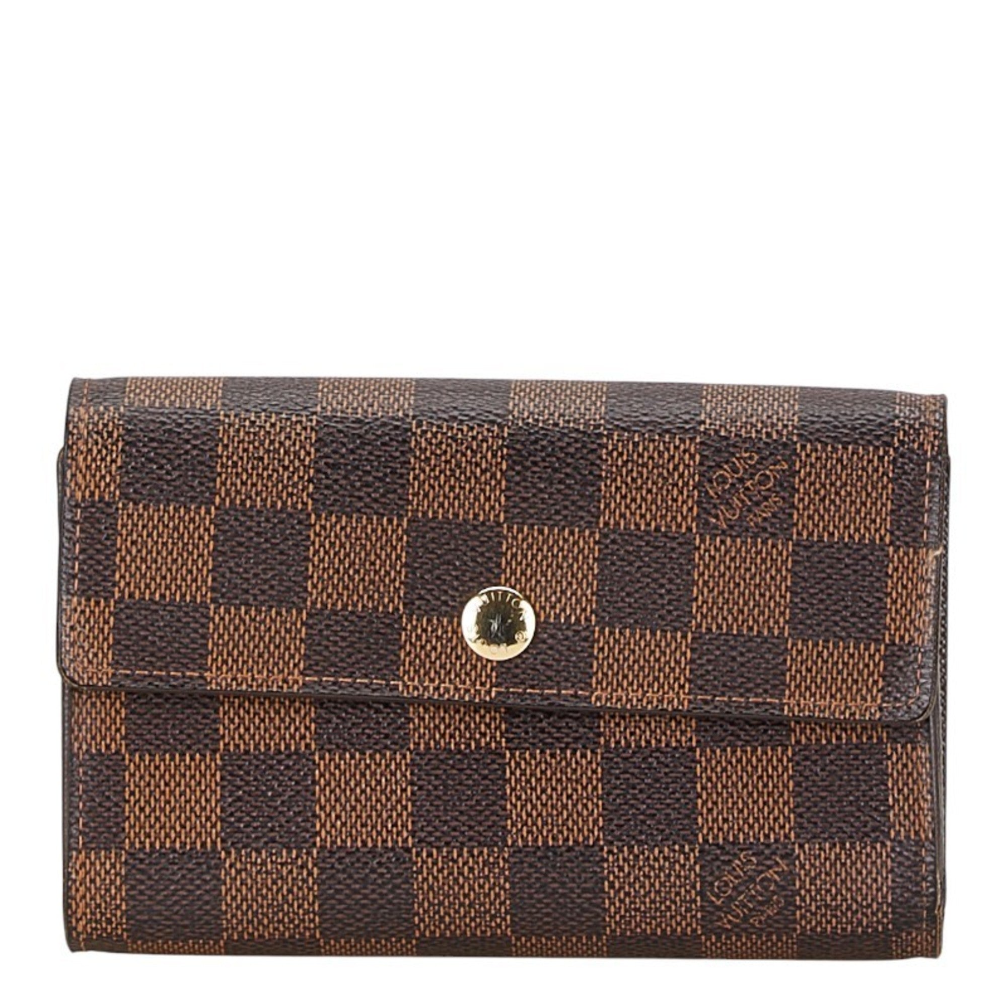 Louis Vuitton Damier Brown Pvc Wallet (Tri-Fold) (Pre-Owned)