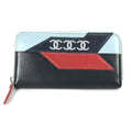 Chanel Black Leather Long Wallet (Bi-Fold) (Pre-Owned)