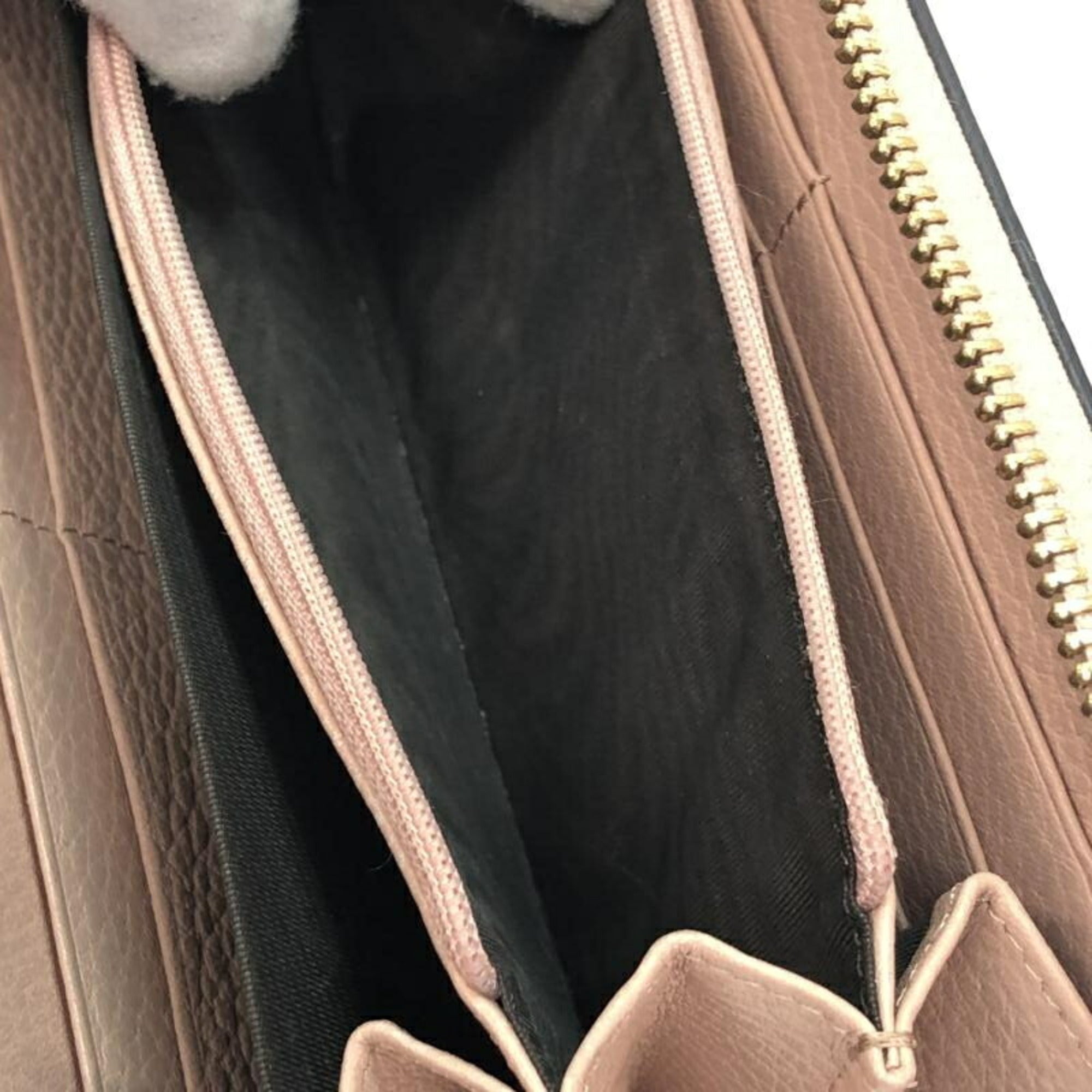 Gucci Pink Gg Canvas Long Wallet (Bi-Fold) (Pre-Owned)
