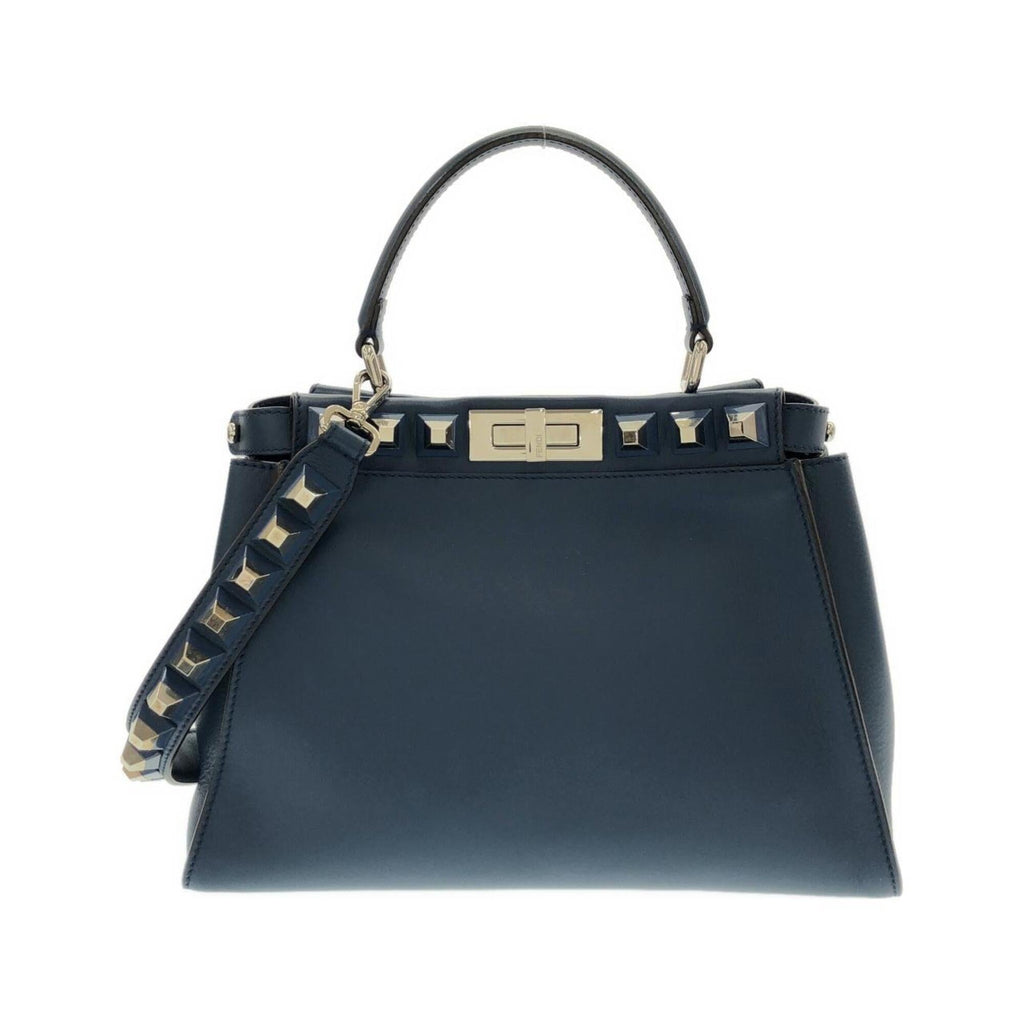 Fendi Blue Leather Handbag (Pre-Owned)