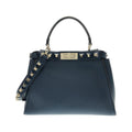 Fendi Blue Leather Handbag (Pre-Owned)