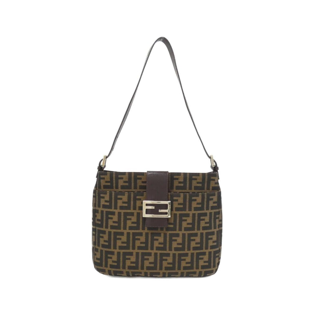 Fendi Brown Canvas Shoulder Bag (Pre-Owned)