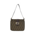 Fendi Brown Canvas Shoulder Bag (Pre-Owned)