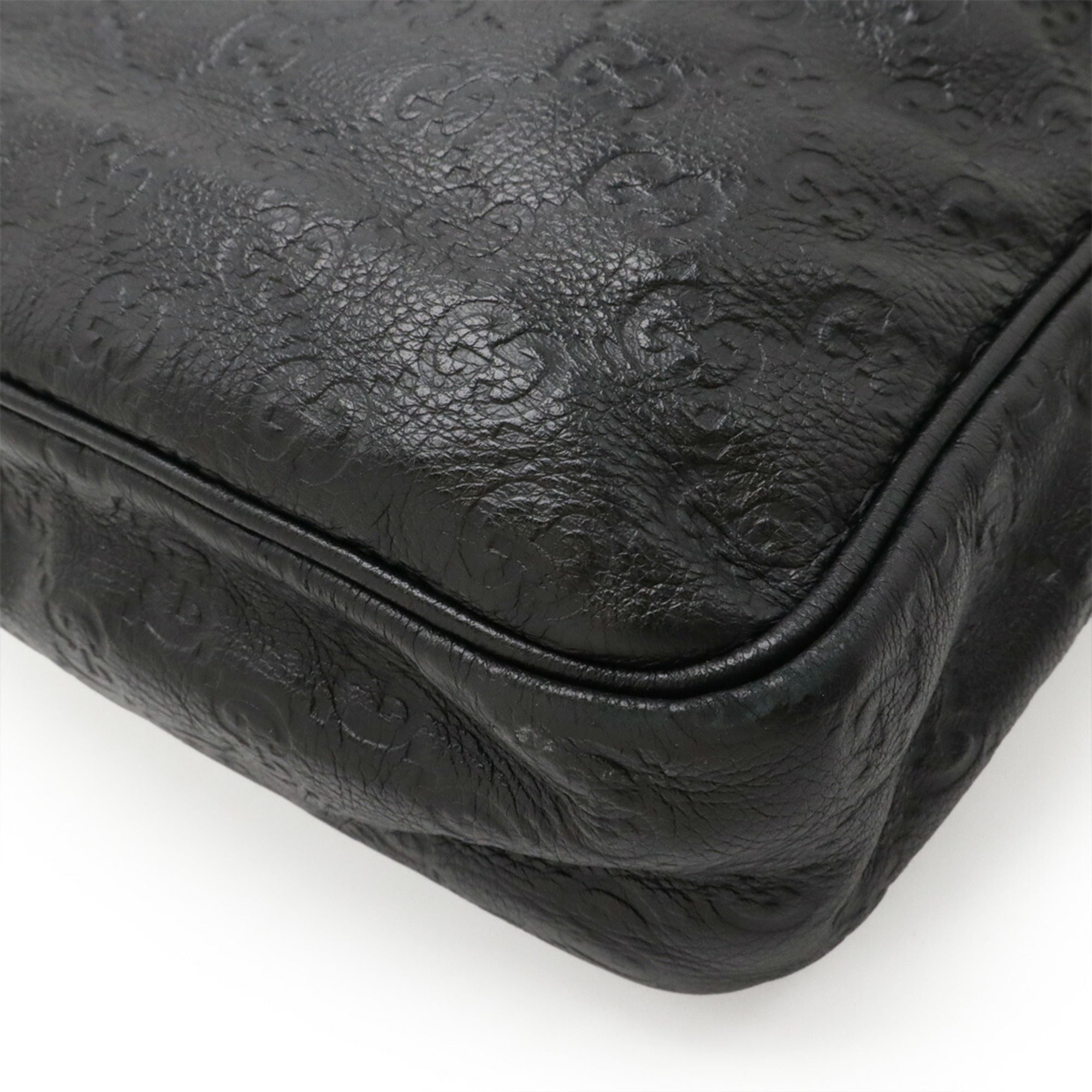 Gucci Black Leather Shoulder Bag (Pre-Owned)