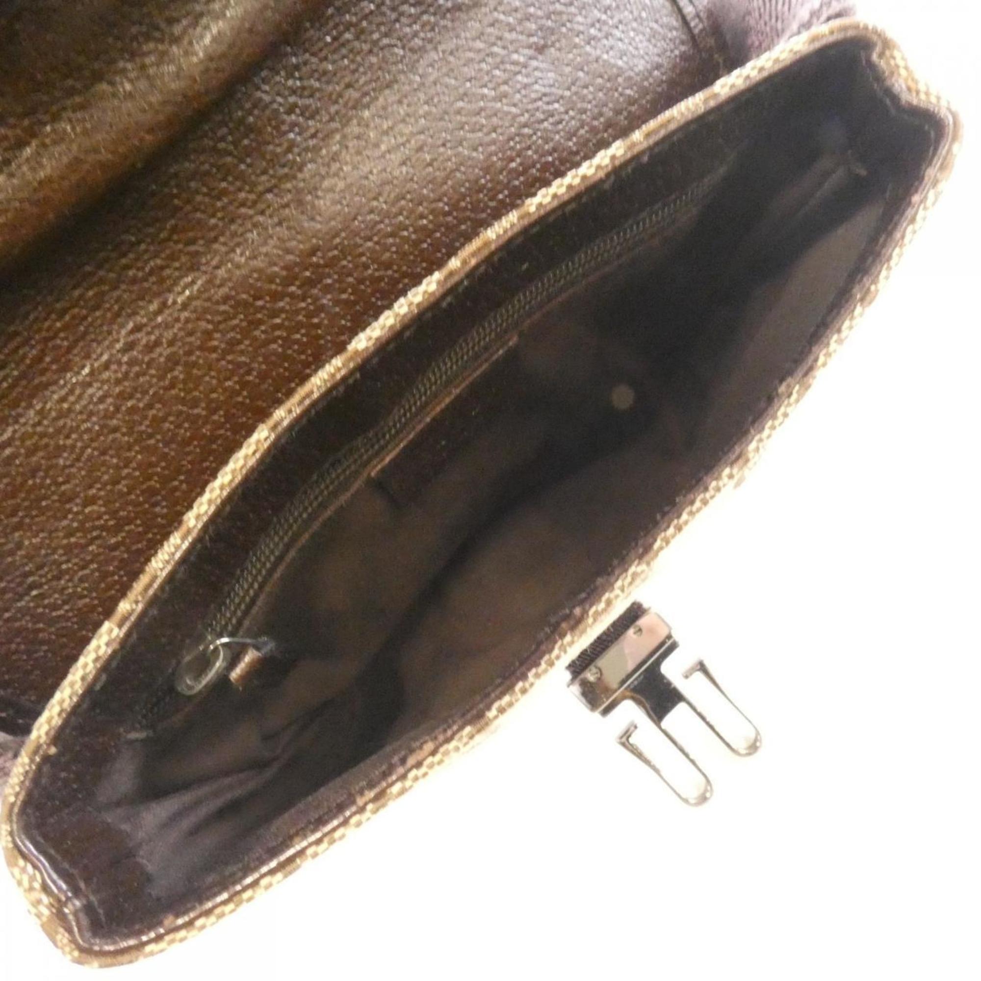 Gucci Beige Brown Gg Canvas Fanny Pack (Pre-Owned)