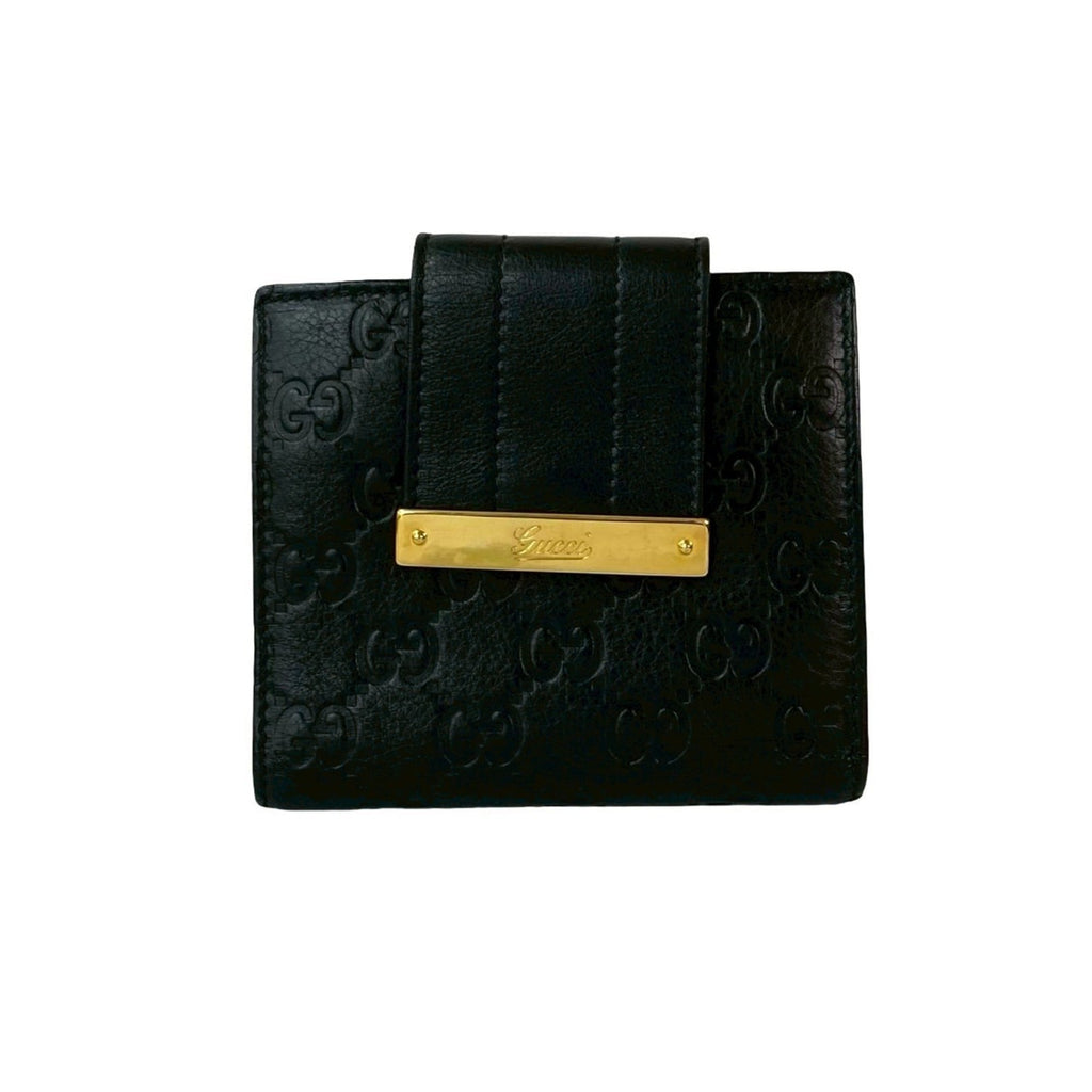 Gucci Black Leather Wallet (Bi-Fold) (Pre-Owned)