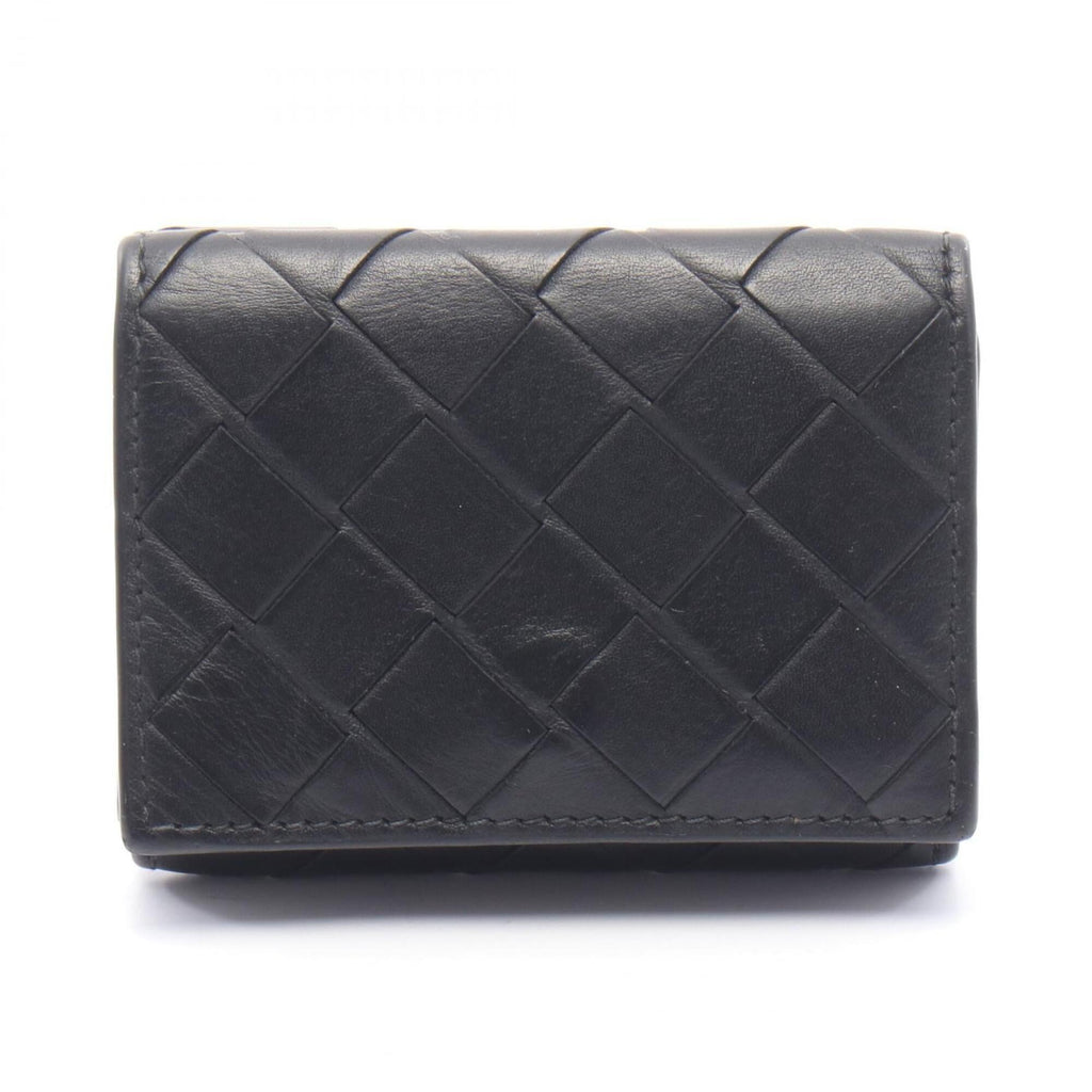 Bottega Veneta Black Intrecciato Wallet (Tri-Fold) (Pre-Owned)